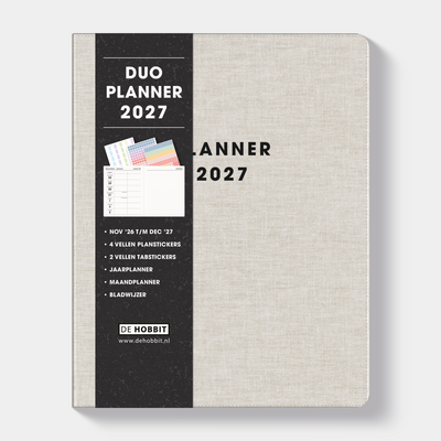 LUXE DUO AGENDA 2027 A5+ LINNEN