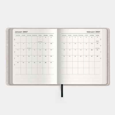 LUXE DUO AGENDA 2027 A5+ LINNEN