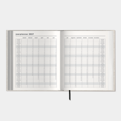 LUXE DUO AGENDA 2027 A5+ LINNEN