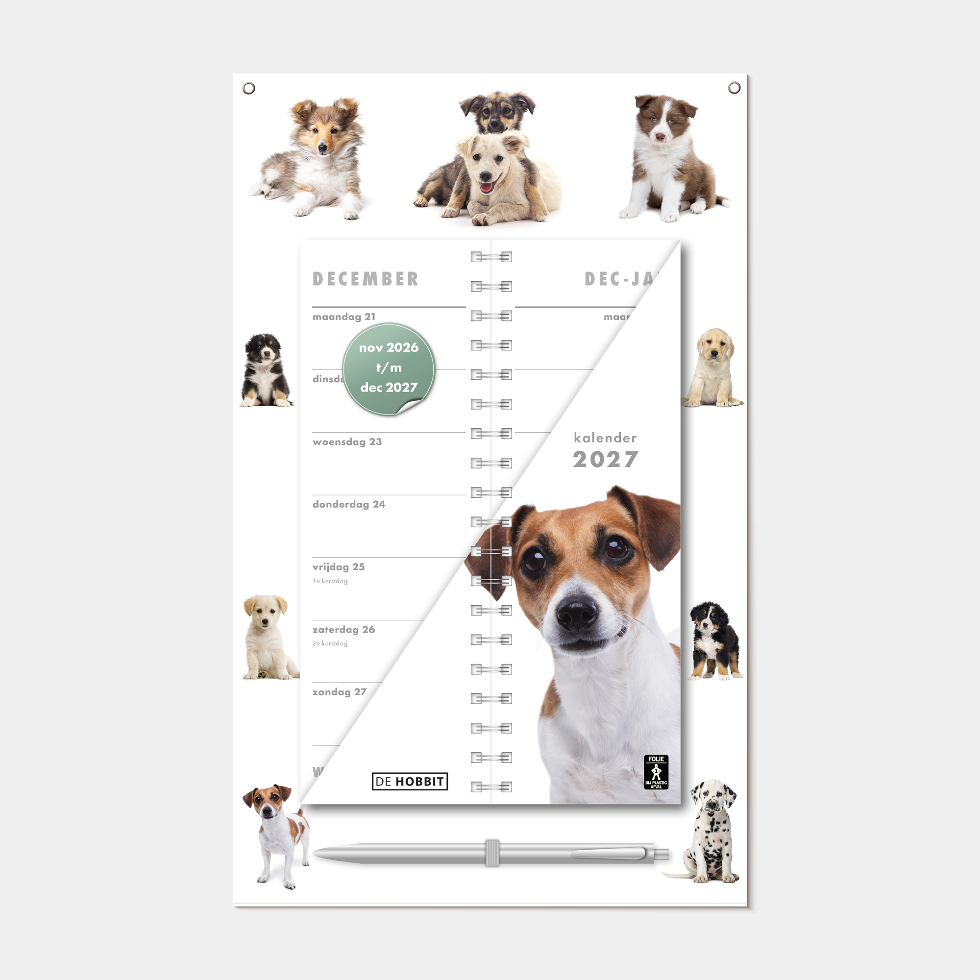 OMSLAGKALENDER 2027 HONDEN