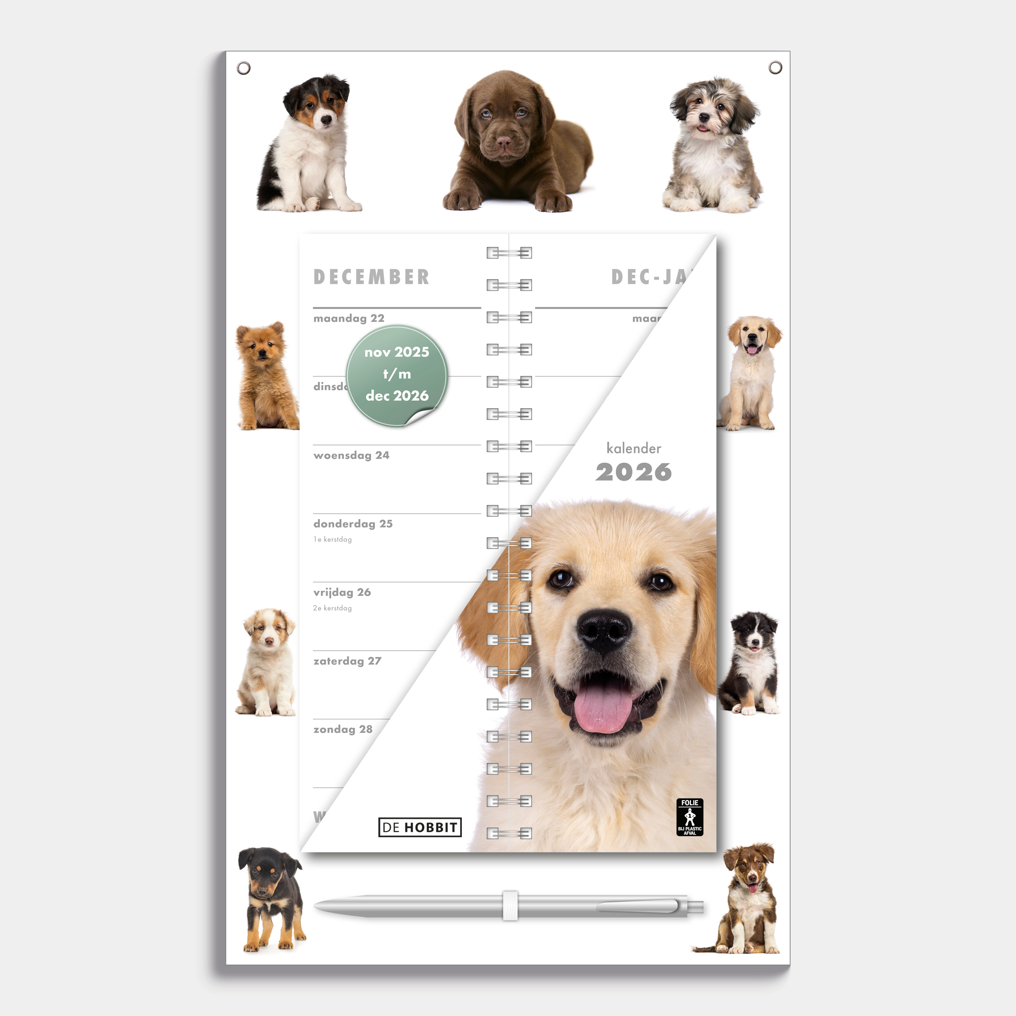 OMSLAGKALENDER 2026 HONDEN