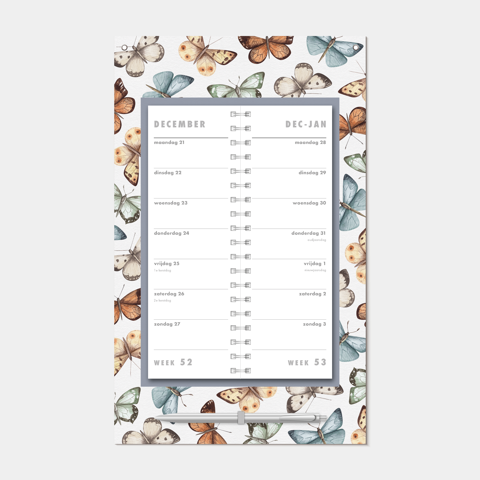 OMSLAGKALENDER 2027 VLINDERS