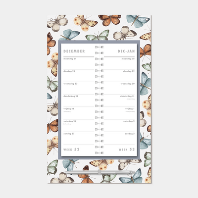 OMSLAGKALENDER 2027 VLINDERS