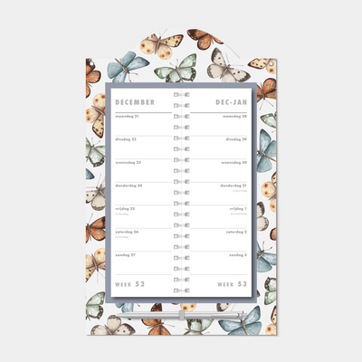 LUXE OMSLAGKALENDER 2027 VLINDERS