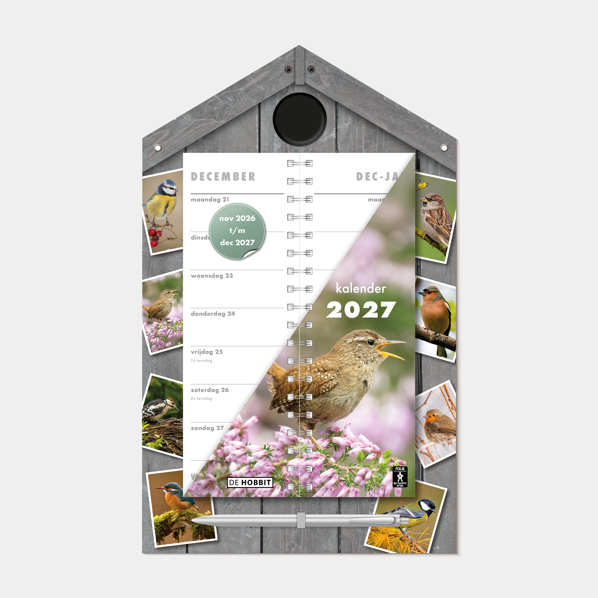 LUXE OMSLAGKALENDER 2027 VOGELS