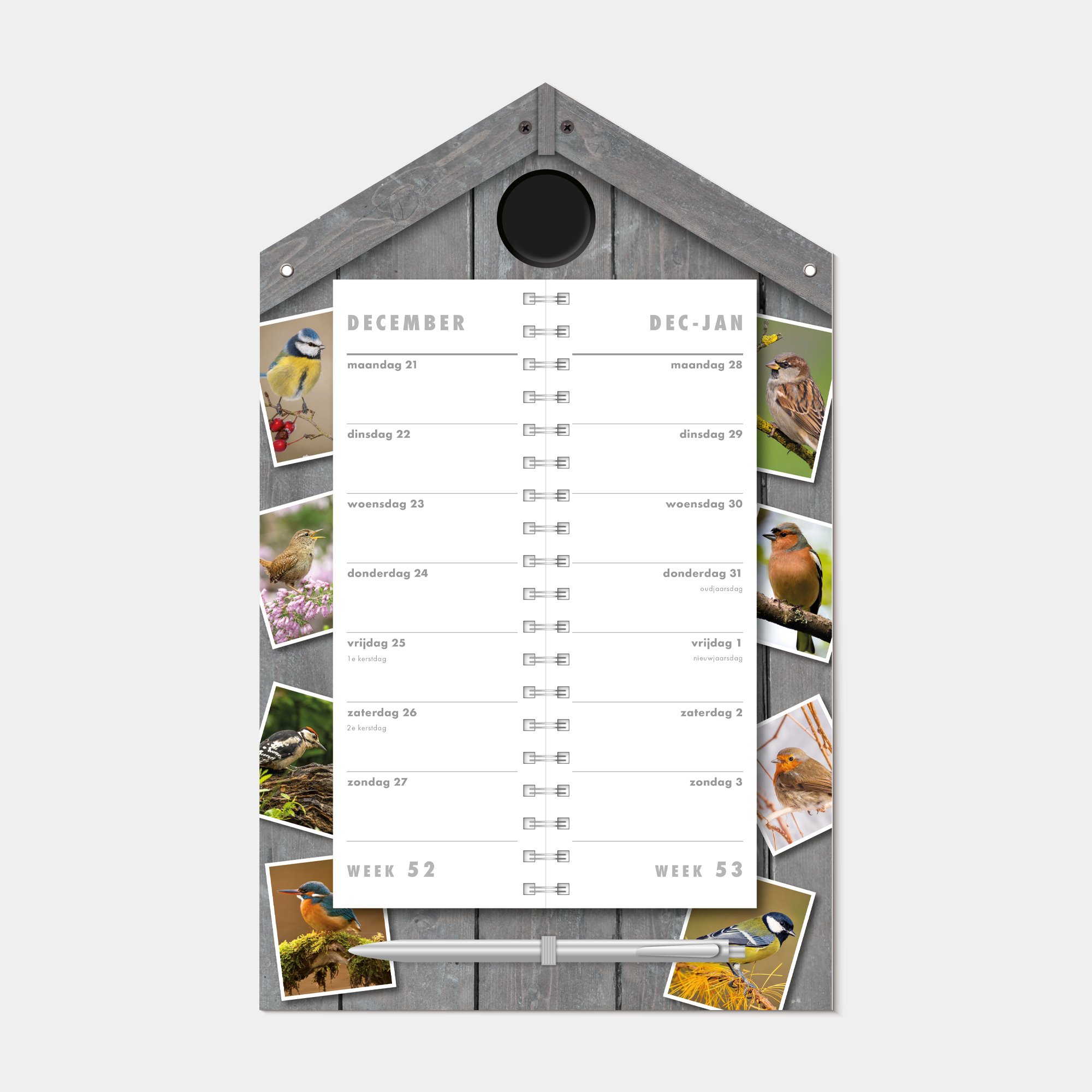 LUXE OMSLAGKALENDER 2027 VOGELS