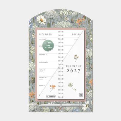 LUXE OMSLAGKALENDER 2027 WEIDEBLOEM
