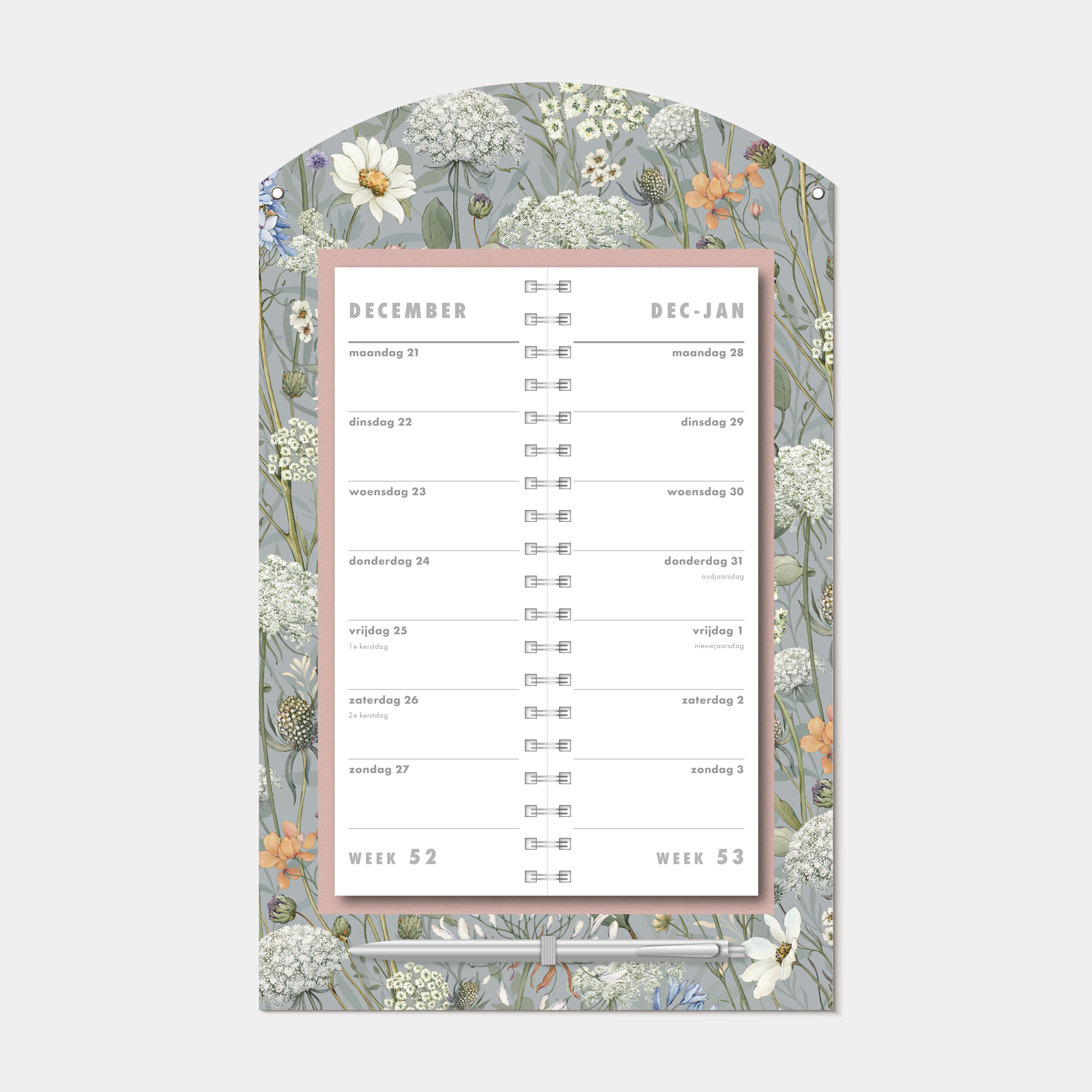 LUXE OMSLAGKALENDER 2027 WEIDEBLOEM