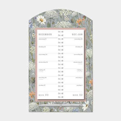 LUXE OMSLAGKALENDER 2027 WEIDEBLOEM