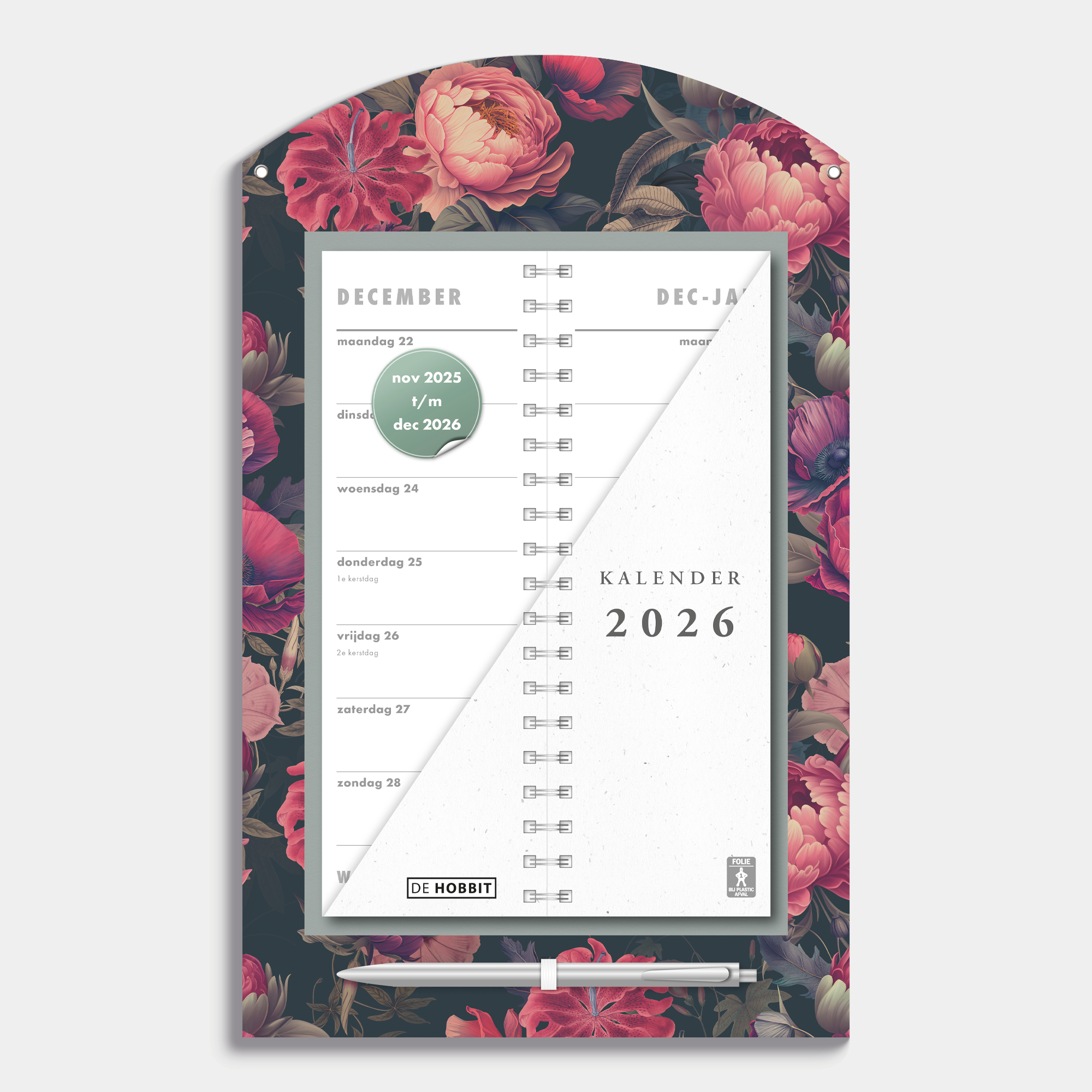 LUXE OMSLAGKALENDER 2026 KLASSIEKE ROZEN