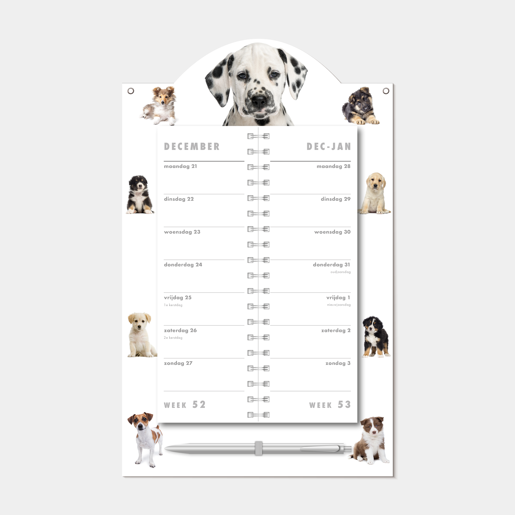 LUXE OMSLAGKALENDER 2027 HONDEN