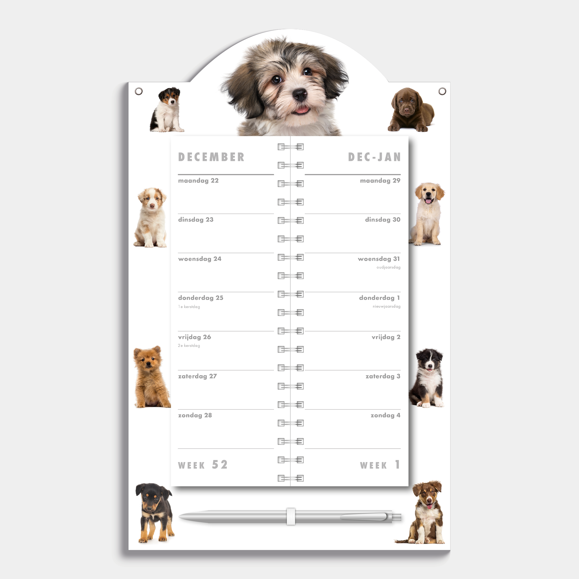 LUXE OMSLAGKALENDER 2026 HONDEN