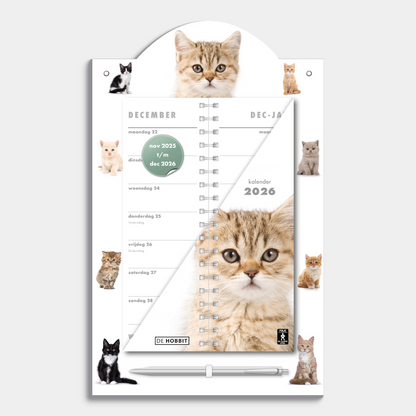 LUXE OMSLAGKALENDER 2026 KATTEN