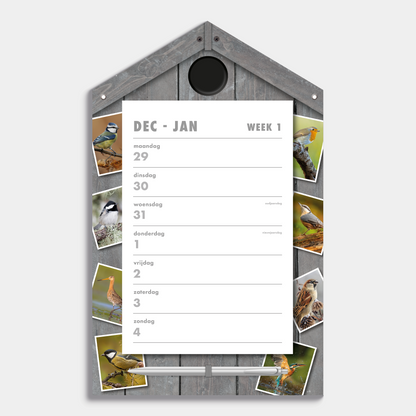 WEEKSCHEURKALENDER 2026 VOGELS
