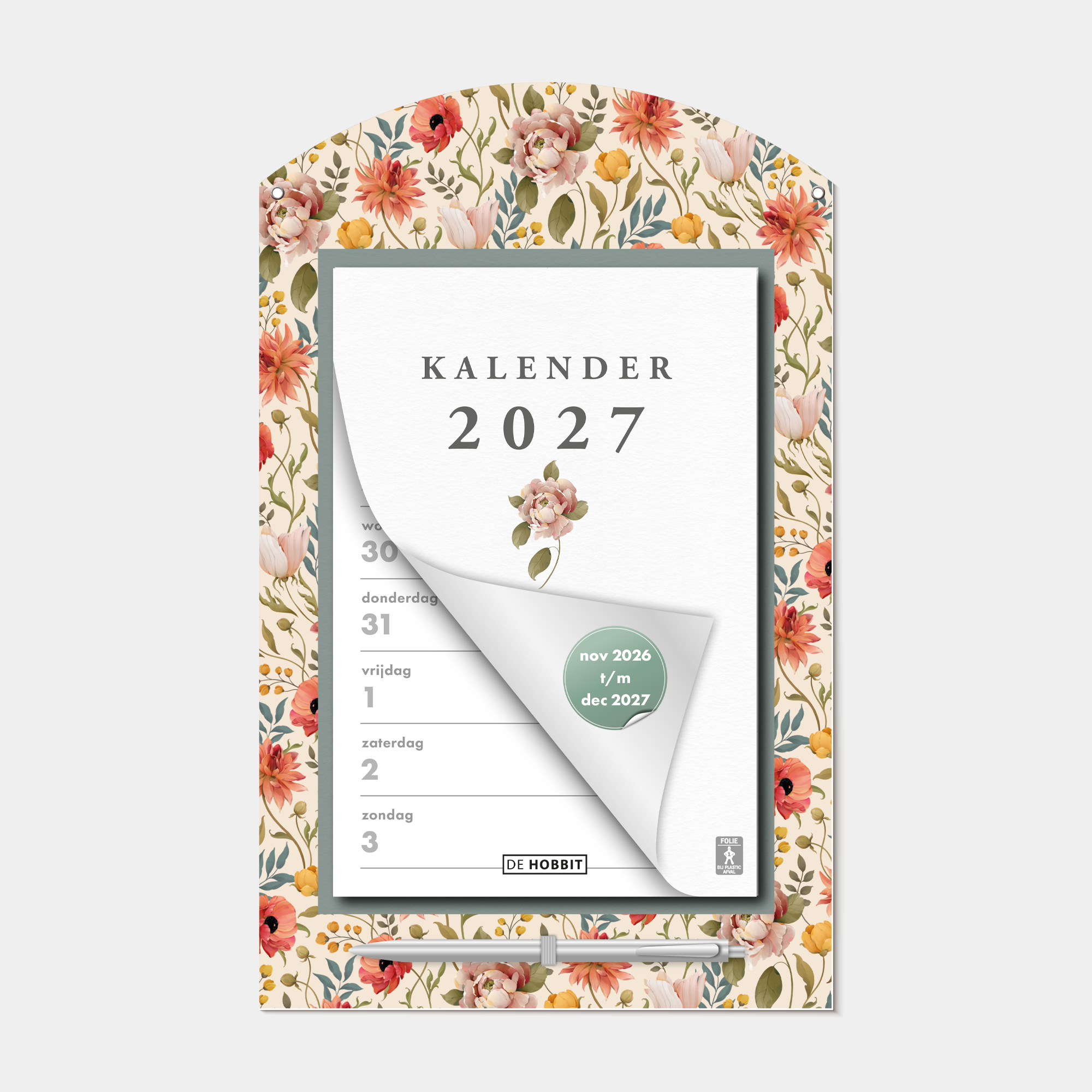 WEEKSCHEURKALENDER 2027 VINTAGE ROOS