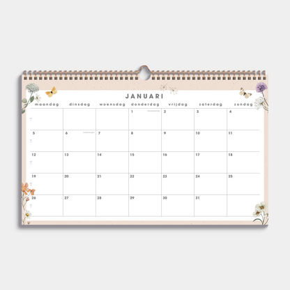 MAANDKALENDER 2026 ±A3 VELDBLOEMEN