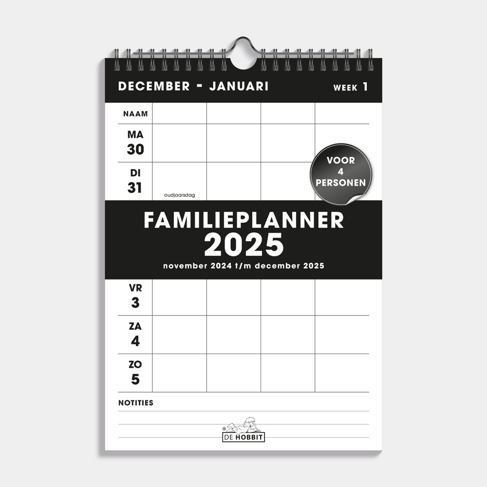 De Hobbit Familieplanners 2025