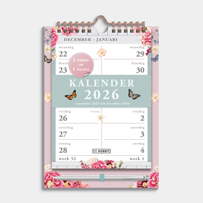 SPIRAALKALENDER 2026 2-WEEKS A5 BROCANTE