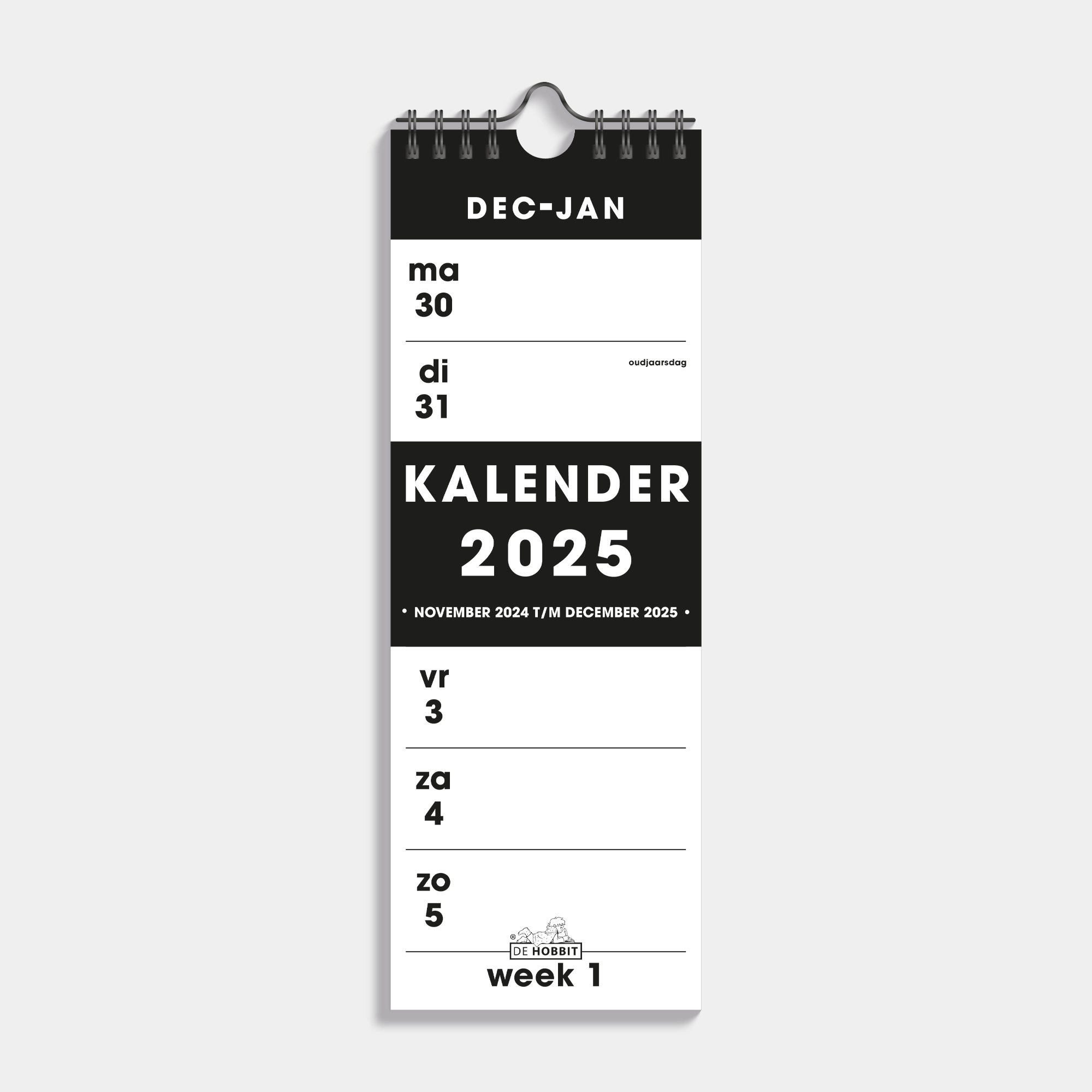 WEEKKALENDER 2025 SMAL BASIC