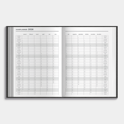 AFSPRAKENAGENDA 2026 ±A4 FLEXCOVER LEDERLOOK