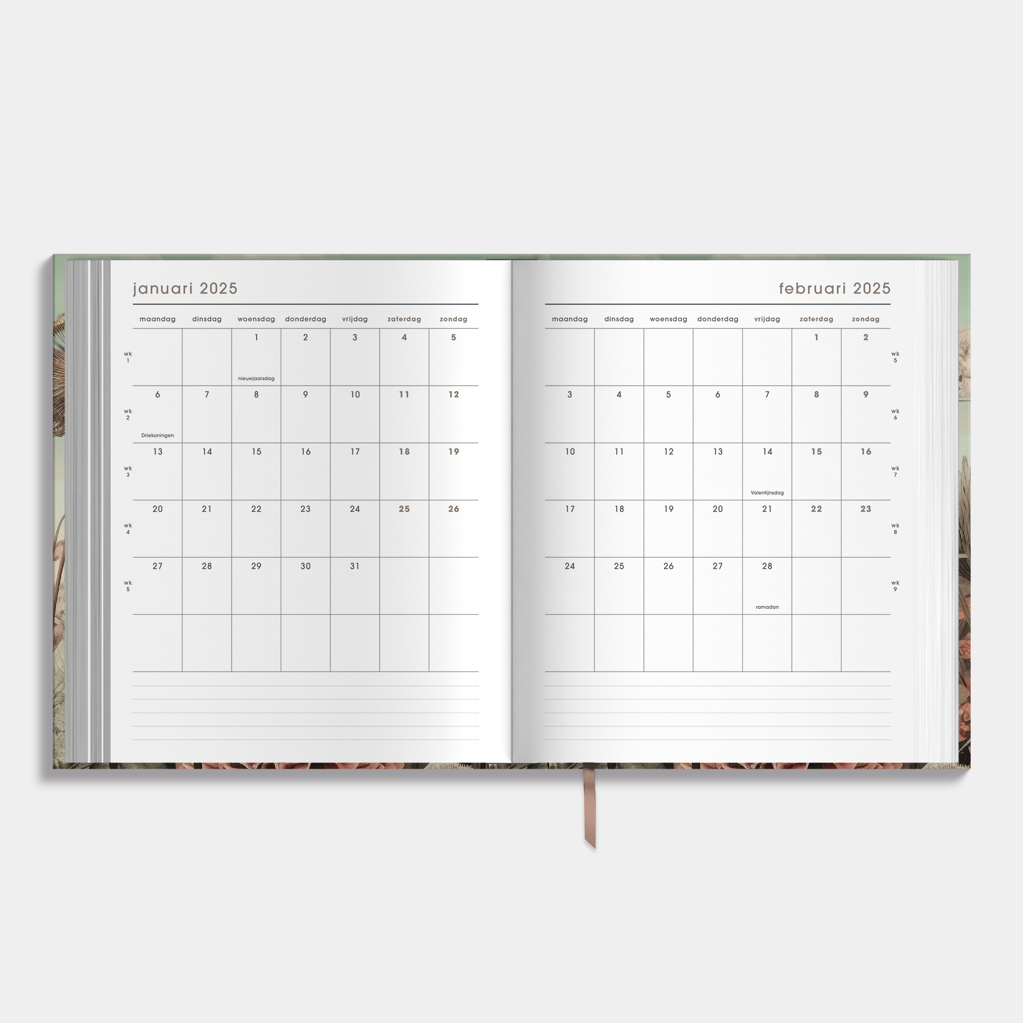 WEEKPLANNER 2025 A5+ VELDBLOEMEN