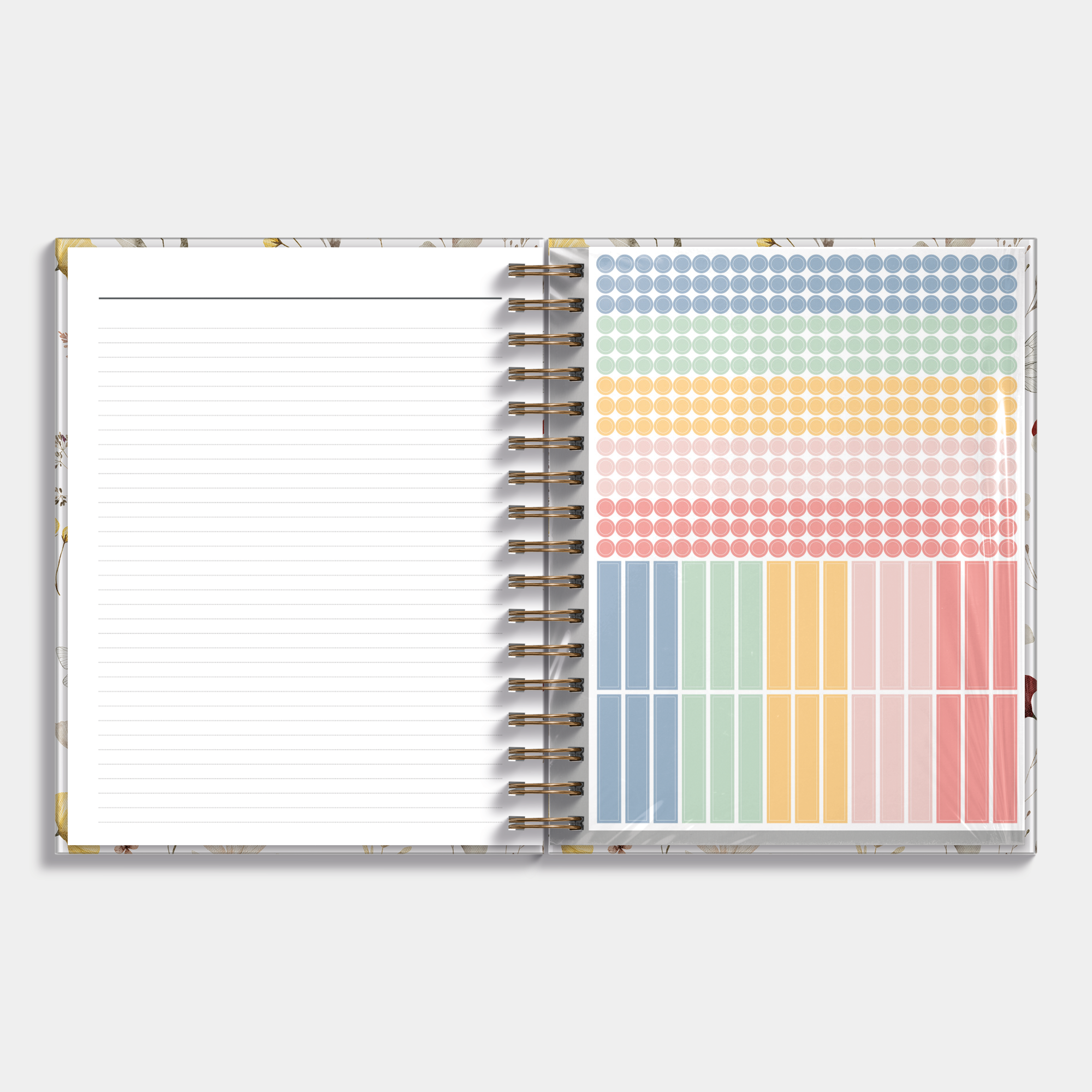 WEEKPLANNER 2025 A5+ AQUAREL BLOEMETJES