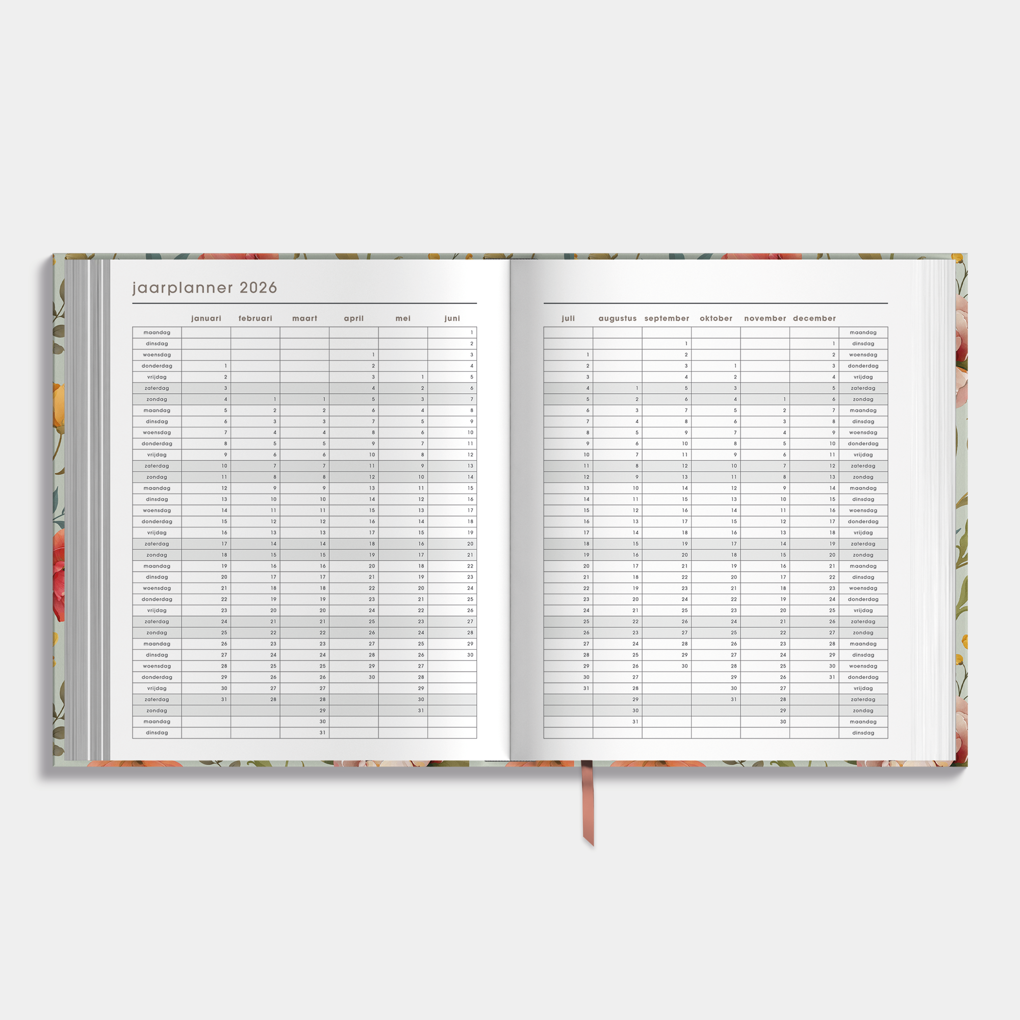 LUXE WEEKPLANNER 2026 A5+ VINTAGE BLOEMEN