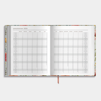 LUXE WEEKPLANNER 2026 A5+ VINTAGE BLOEMEN