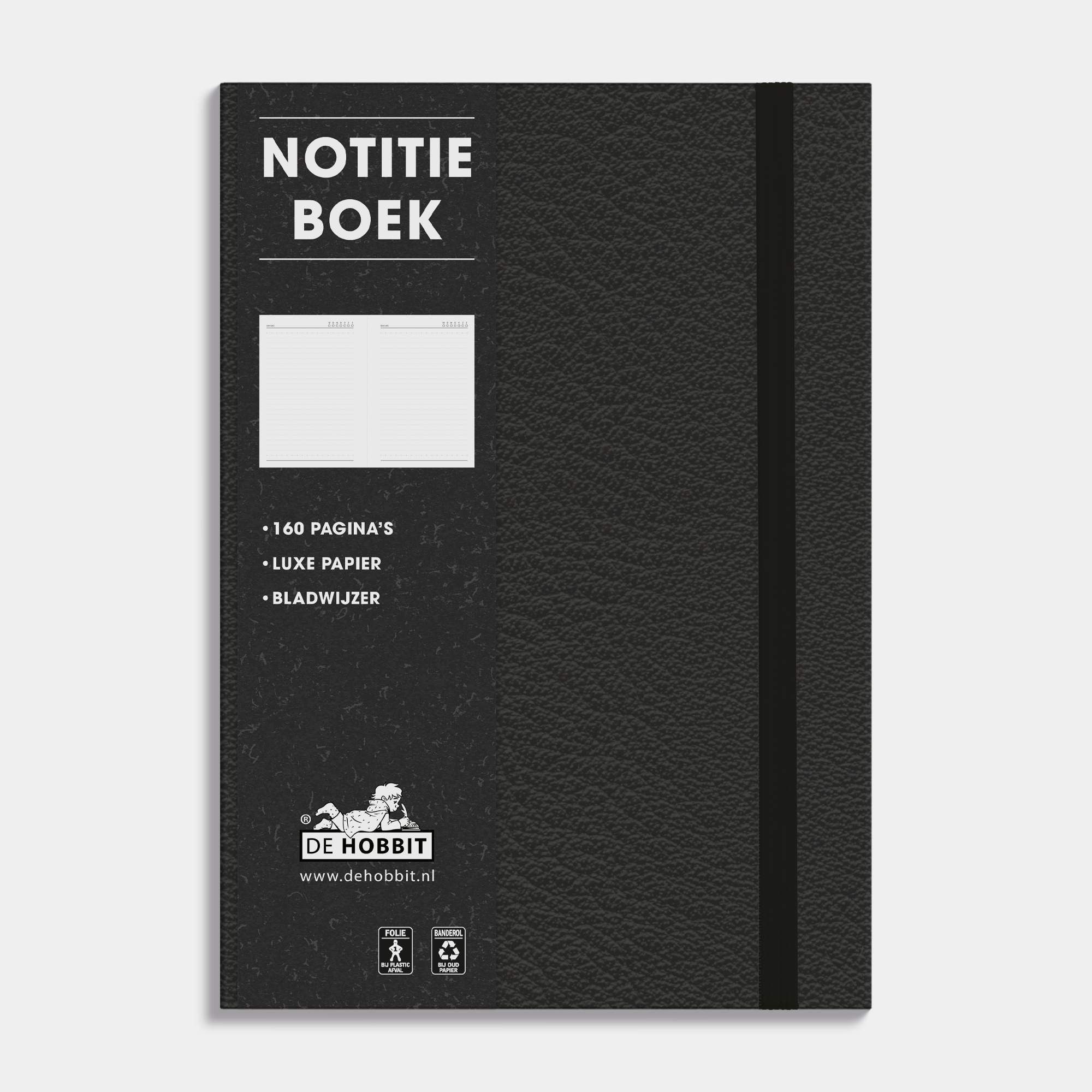 NOTITIEBOEK A5 LEDERLOOK