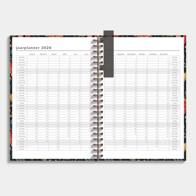 AGENDA 2026-2027 A4 VINTAGE BLOEMEN
