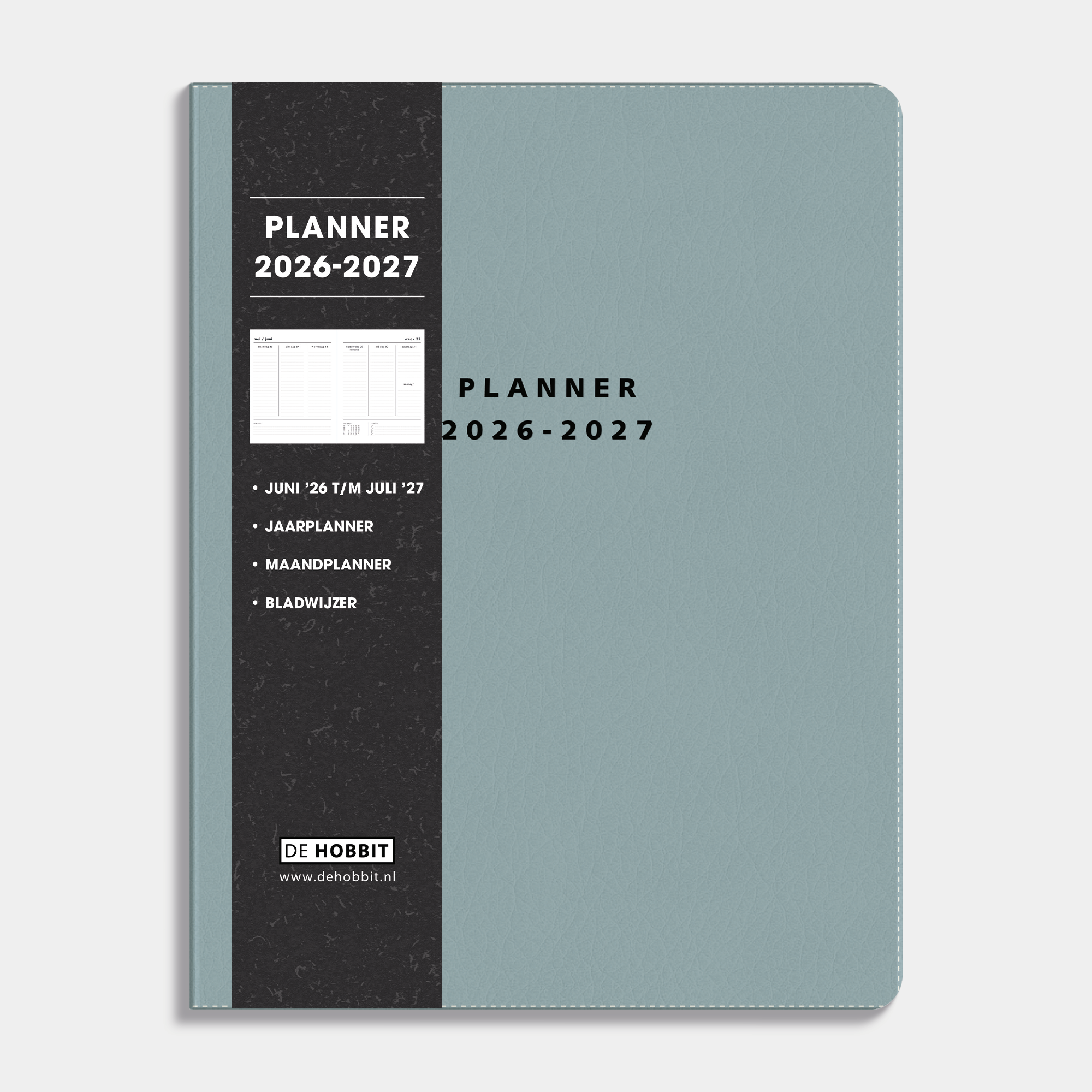 WEEKPLANNER 2026-2027 ±A4 LEDERLOOK