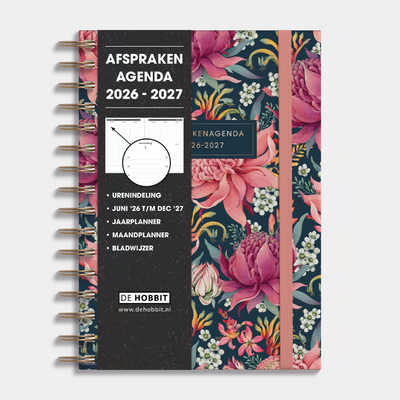 AFSPRAKENAGENDA 2026-2027 A5 TROPISCHE BLOEMEN