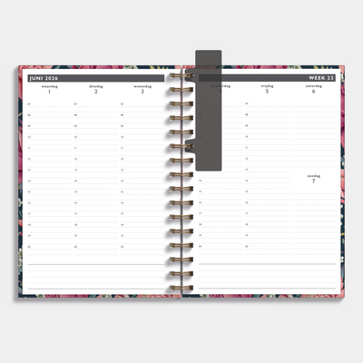 AFSPRAKENAGENDA 2026-2027 A5 TROPISCHE BLOEMEN