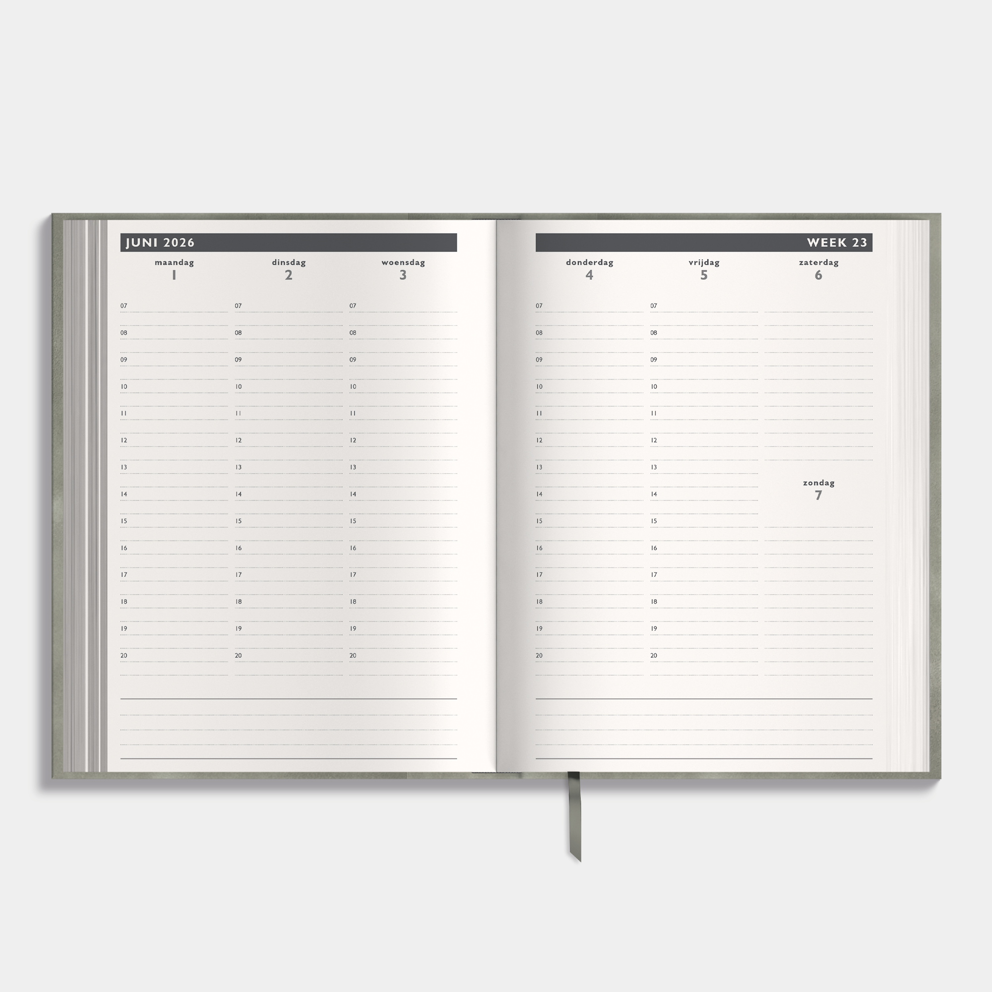 AFSPRAKENAGENDA 2026-2027 A5 SUEDELOOK