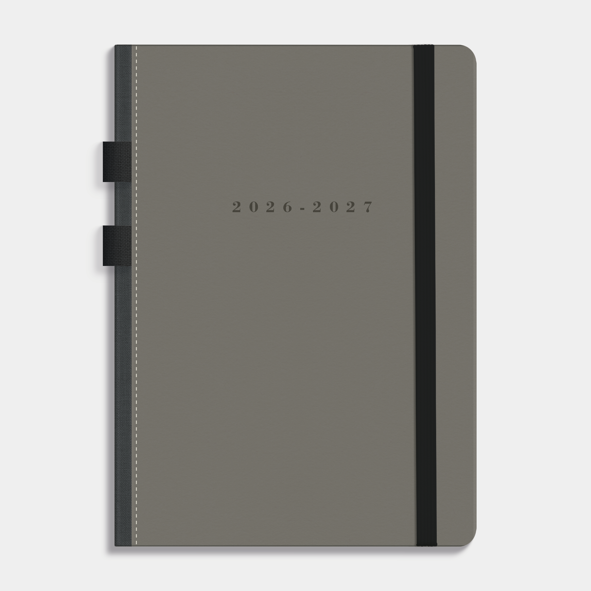 LUXE SCHOOLAGENDA 2026-2027 A5 SUEDELOOK ANTRACIET