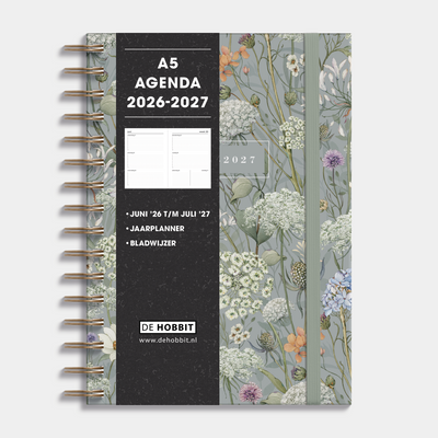 RINGBAND AGENDA 2026-2027 A5 WEIDEBLOEMEN