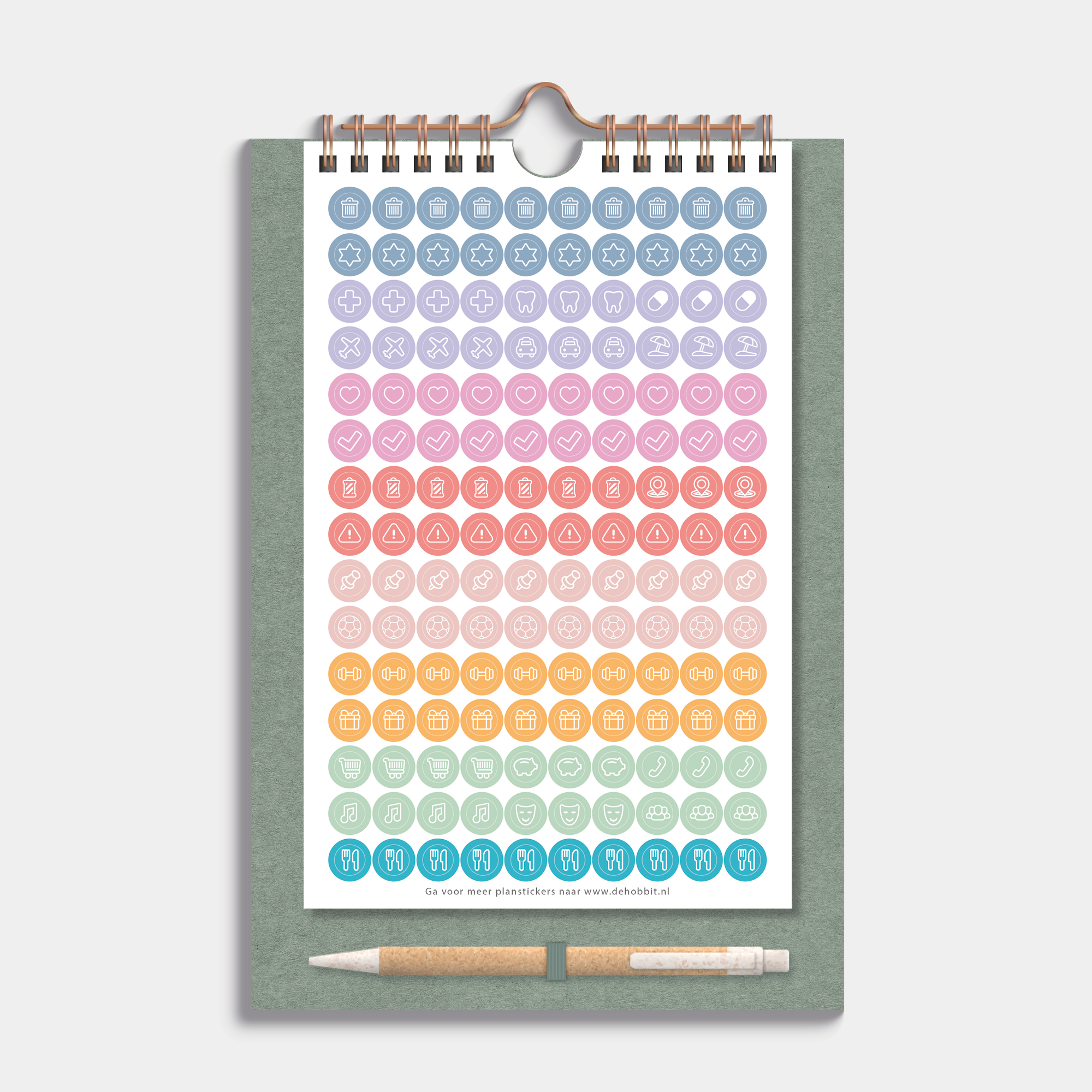 DUOPLANNER 2026-2027 A5+ GROEN