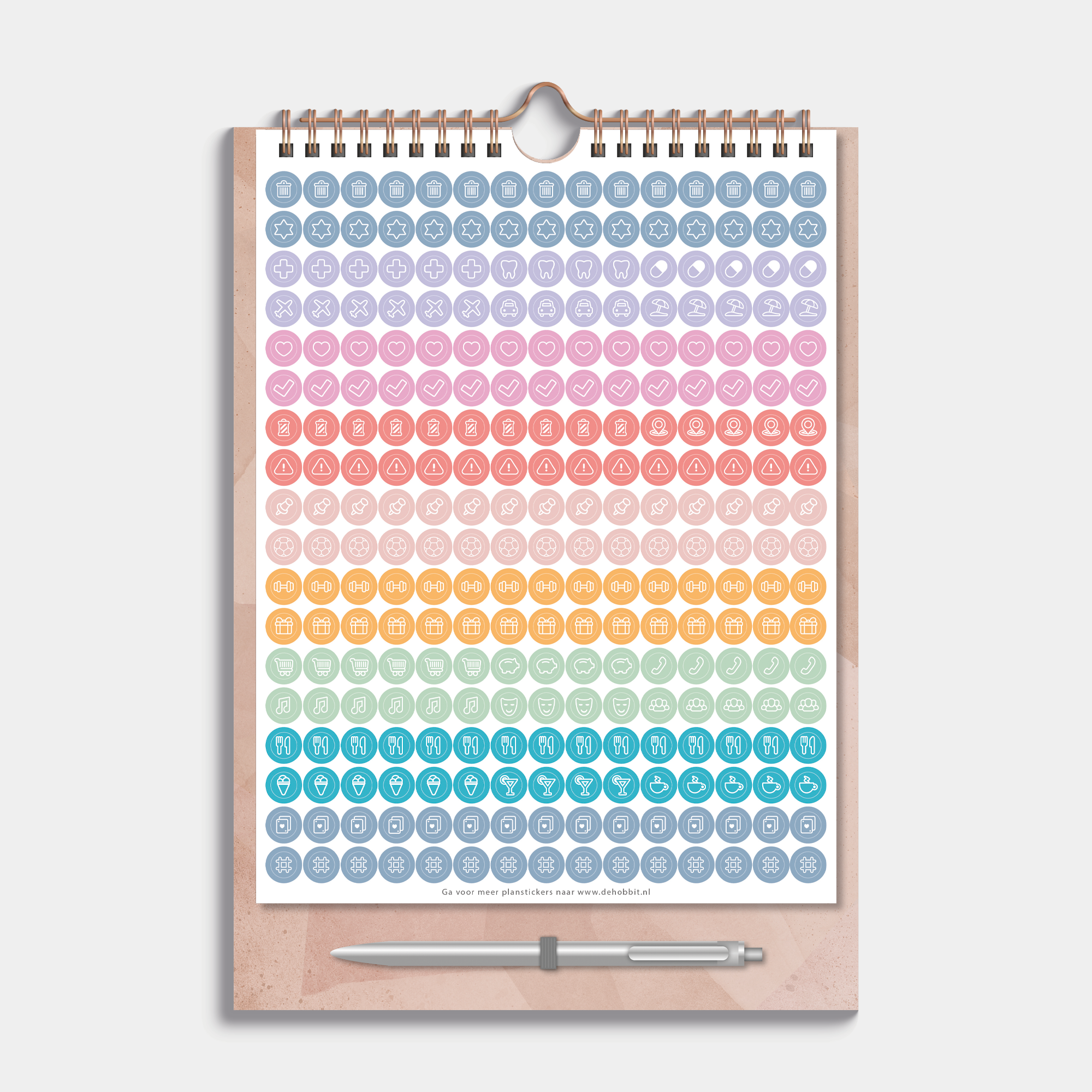 DUOPLANNER 2026-2027 A4 ABSTRACT OUDROZE