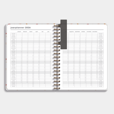 LERARENAGENDA BASISONDERWIJS 2026-2027 ±A4 AQUAREL BLOEMETJES