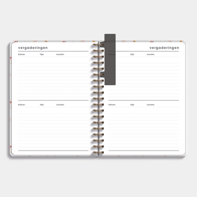 LERARENAGENDA BASISONDERWIJS 2026-2027 ±A4 AQUAREL BLOEMETJES