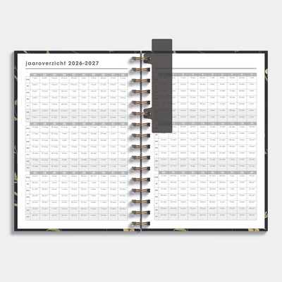 DOCENTENAGENDA 2026-2027 A5 AQUAREL WILDE BLOEMETJES