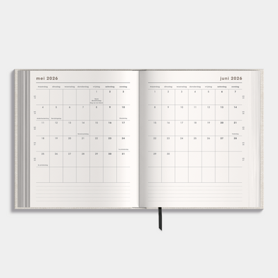 LUXE WEEKPLANNER 2026-2027 A5+ LINNEN