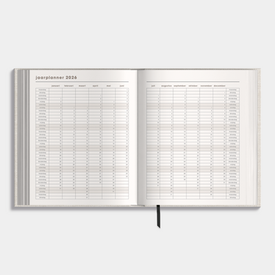 LUXE WEEKPLANNER 2026-2027 A5+ LINNEN