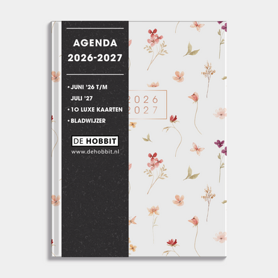POCKET AGENDA 2026-2027 A6 AQUAREL BLOEMETJES