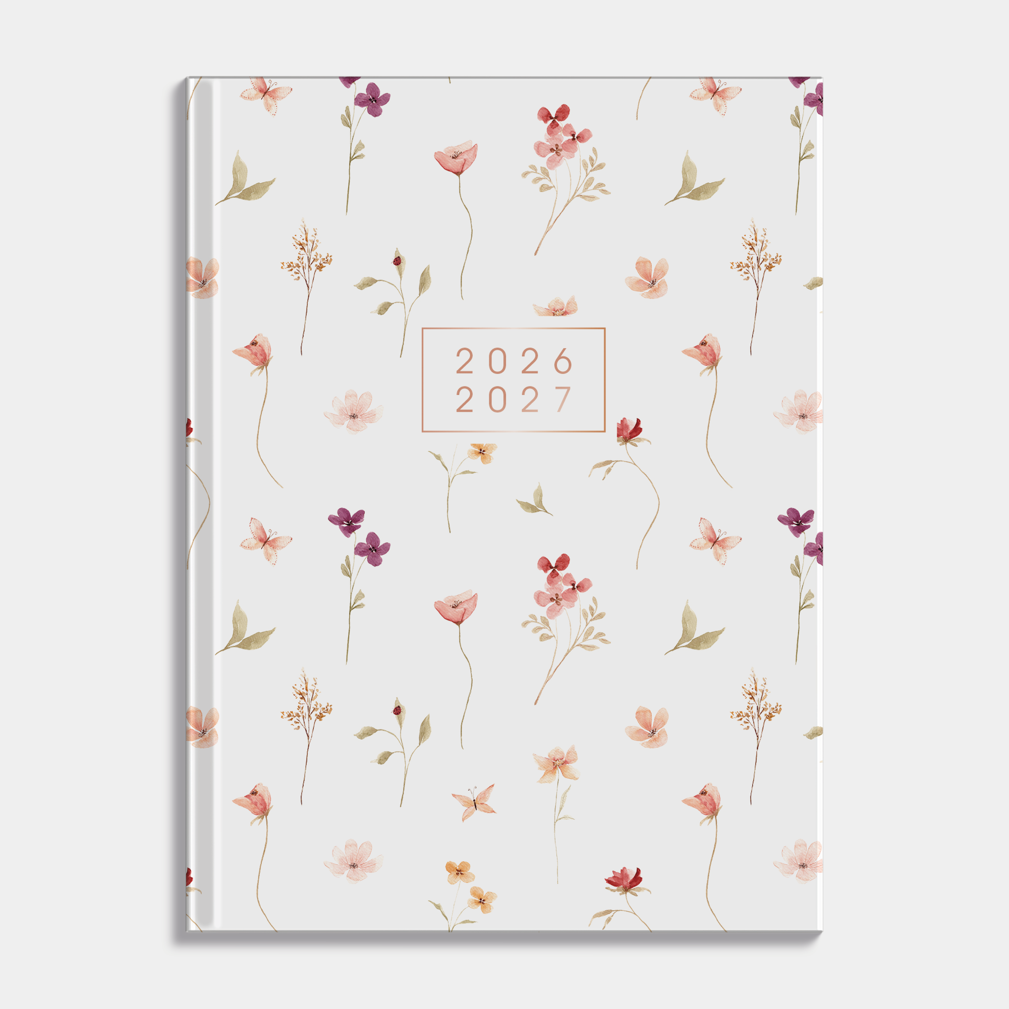 POCKET AGENDA 2026-2027 A6 AQUAREL BLOEMETJES