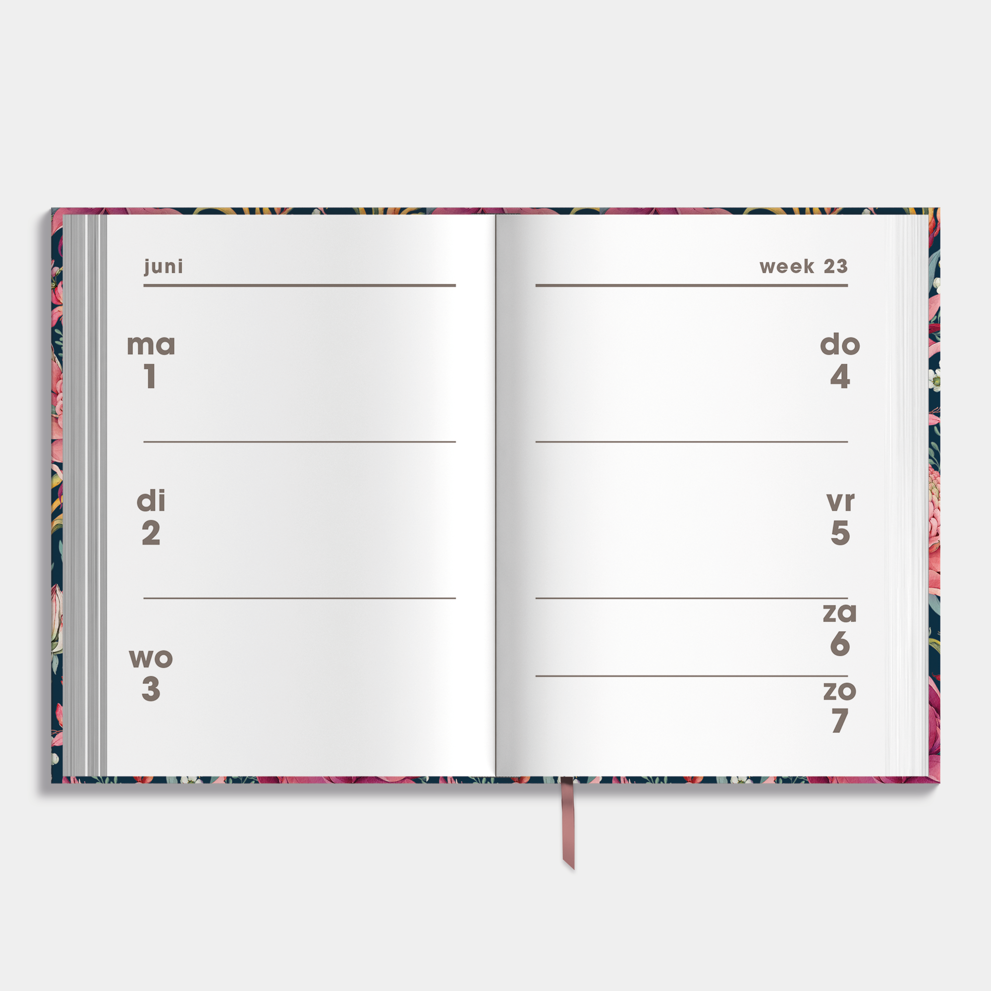 MINI AGENDA 2026-2027 A7 TROPISCHE BLOEMEN