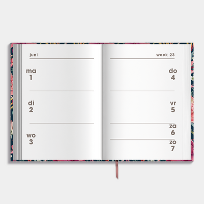 MINI AGENDA 2026-2027 A7 TROPISCHE BLOEMEN