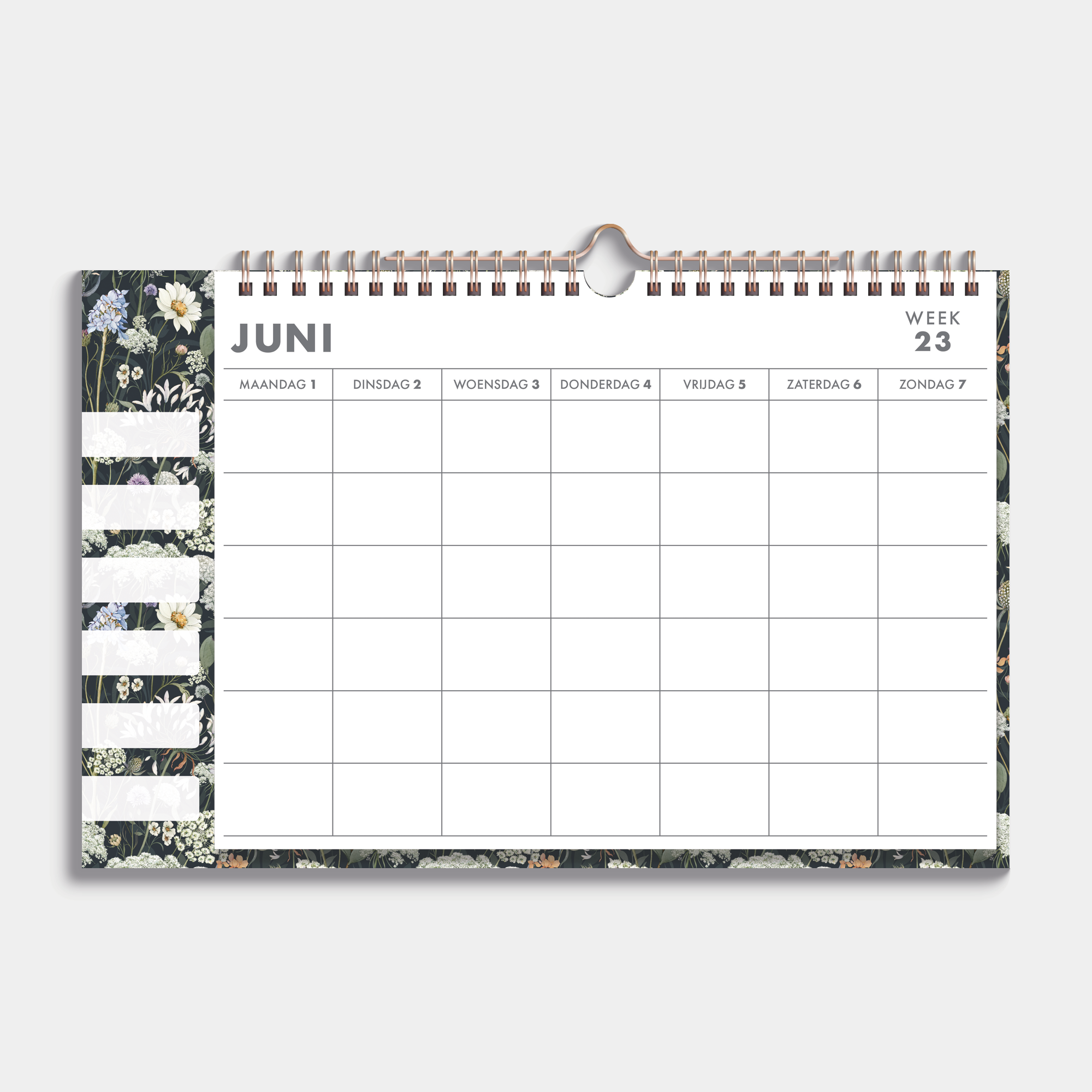 FAMILIEPLANNER 2026-2027 A3+ WEIDEBLOEMEN