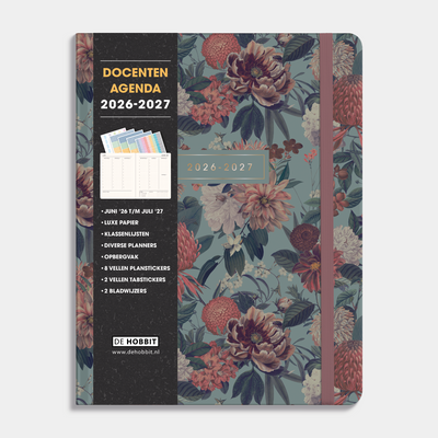 LUXE DOCENTENAGENDA BUNDEL 2026-2027 ±A4 KLASSIEK BOTANISCH