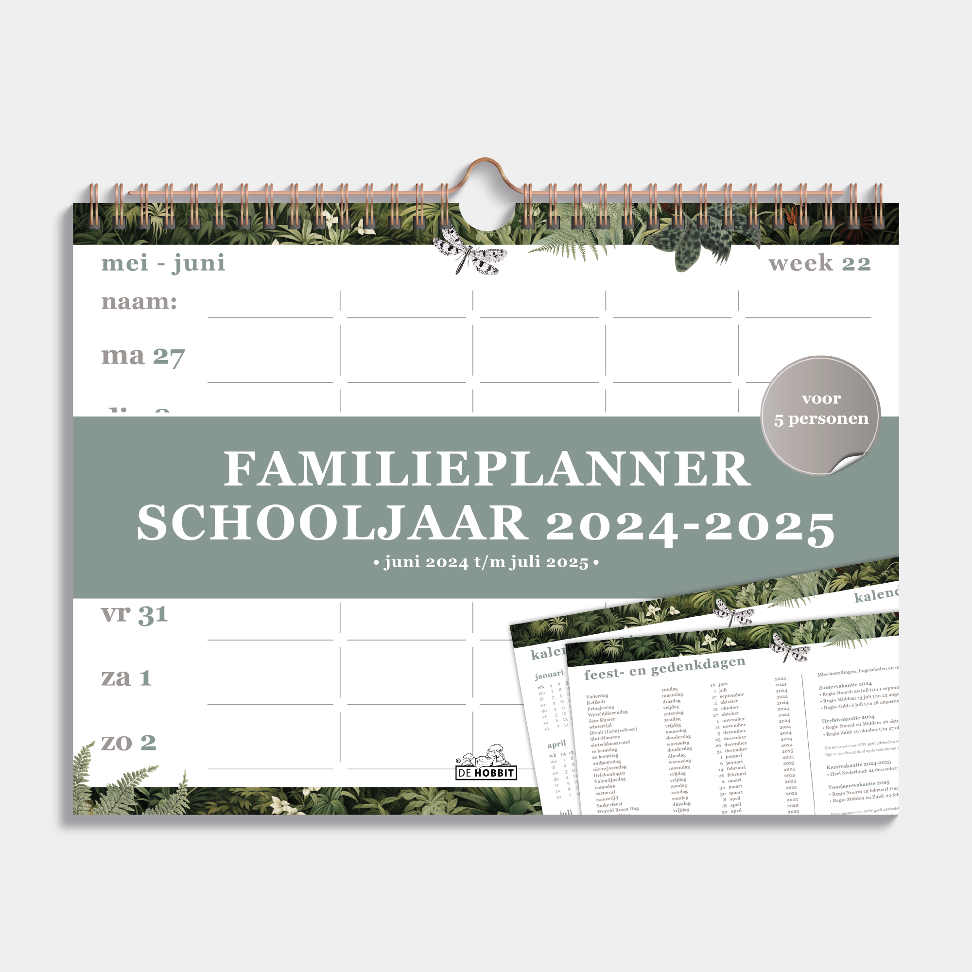 FAMILIEPLANNER 2024-2025 A4+ JUNGLE